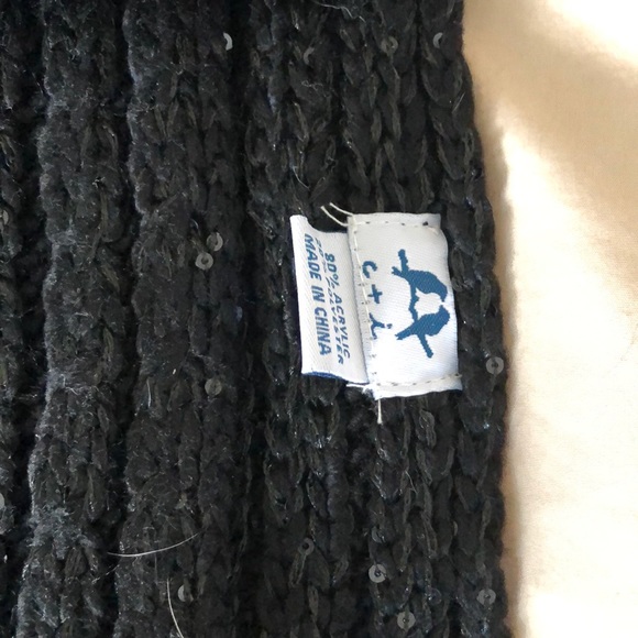 Chloe & Isabel sparkling black scarf - Picture 3 of 4